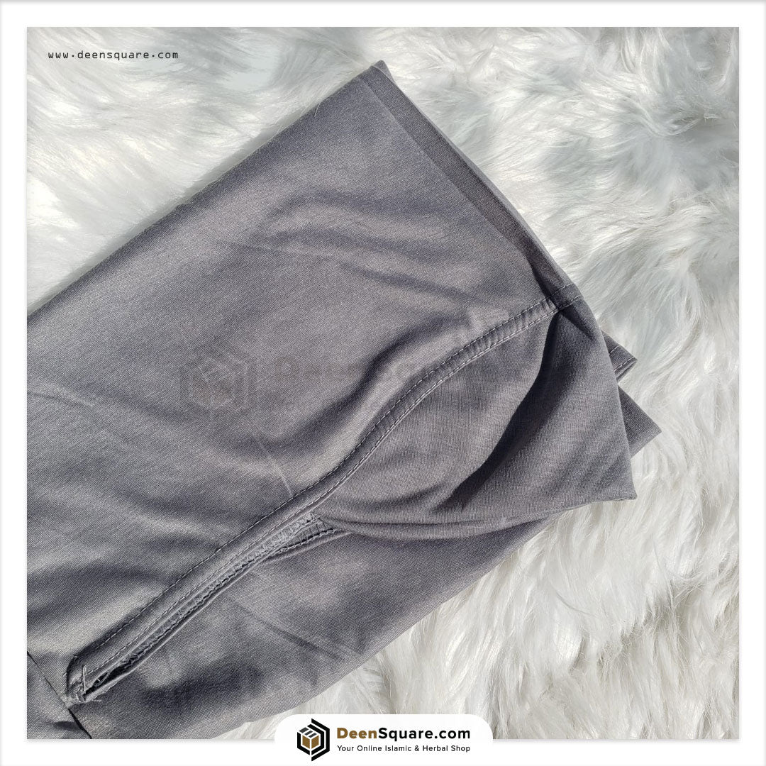 Teenager prayer hijab makhna in dark grey