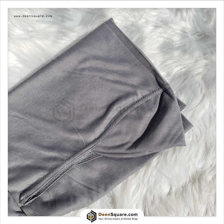 Teenager prayer hijab makhna in dark grey