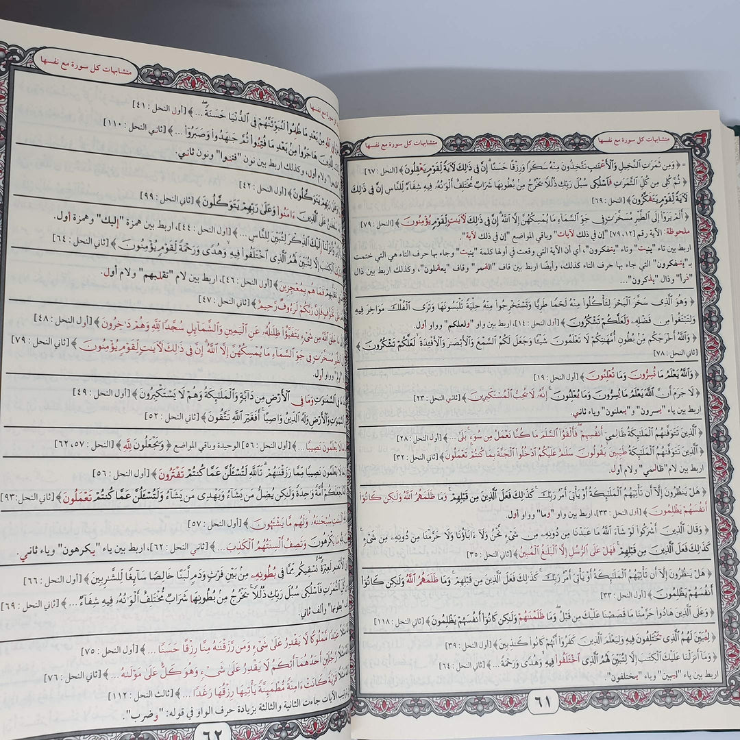 مصحف التبيان المفصل لمتشابهات القران | د. ياسر بيومي | ط. دار التقوى