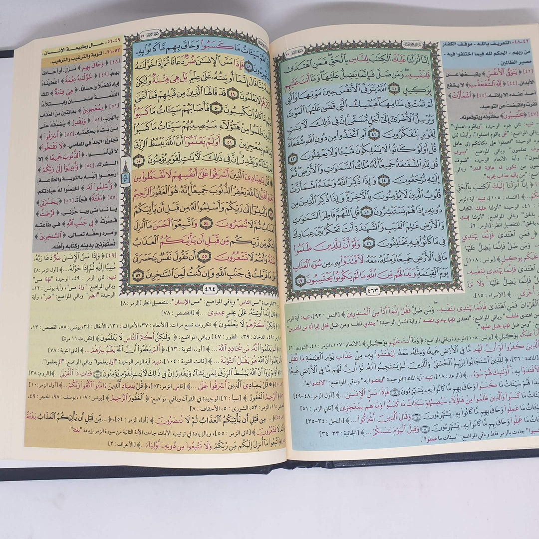 المصحف المعلم لتيسير حفظ القران - Quran for easy memorization (Arabic) 17x24 cm