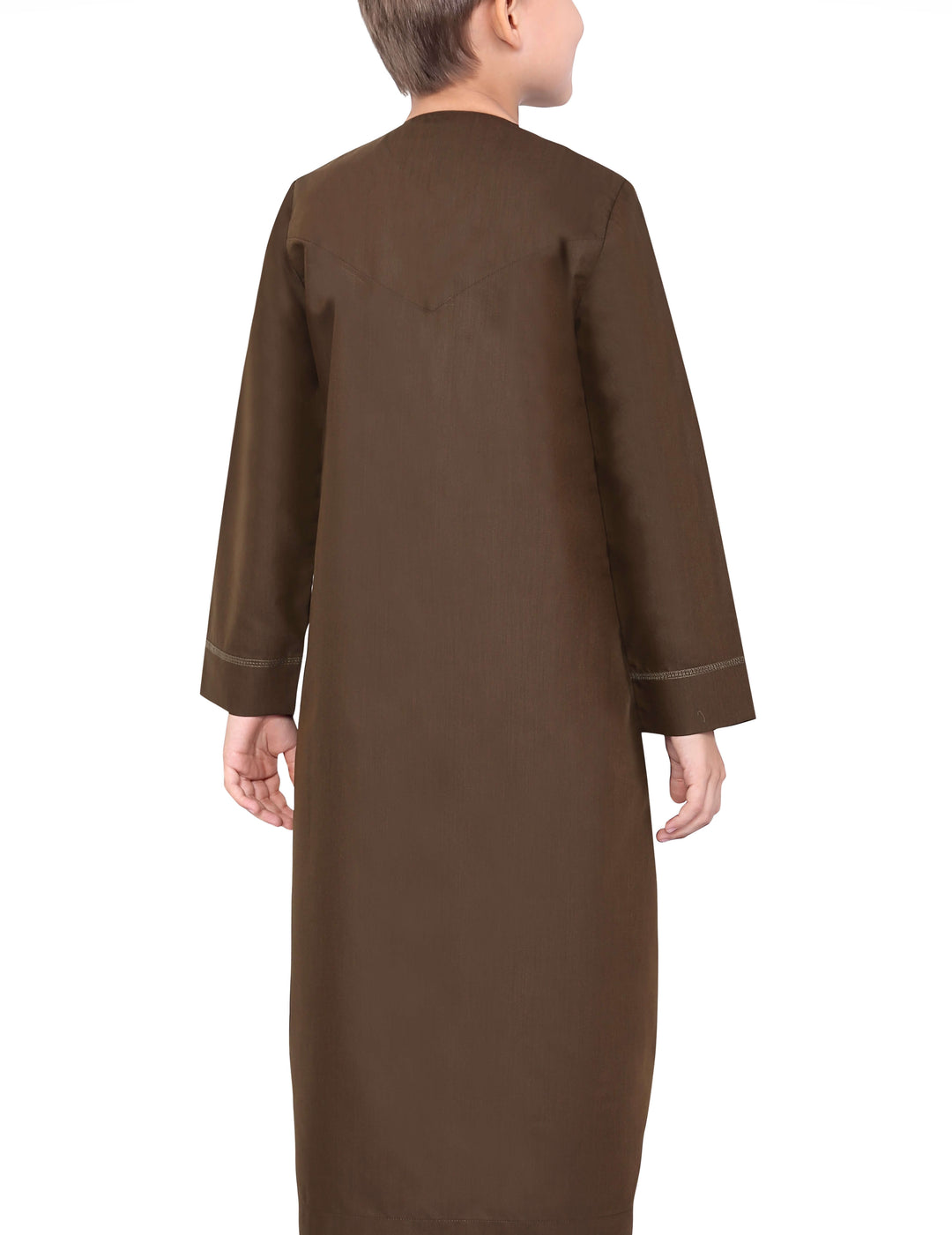 Mashroo Aplos Omani Kandoora for Kids & Boys - Brown