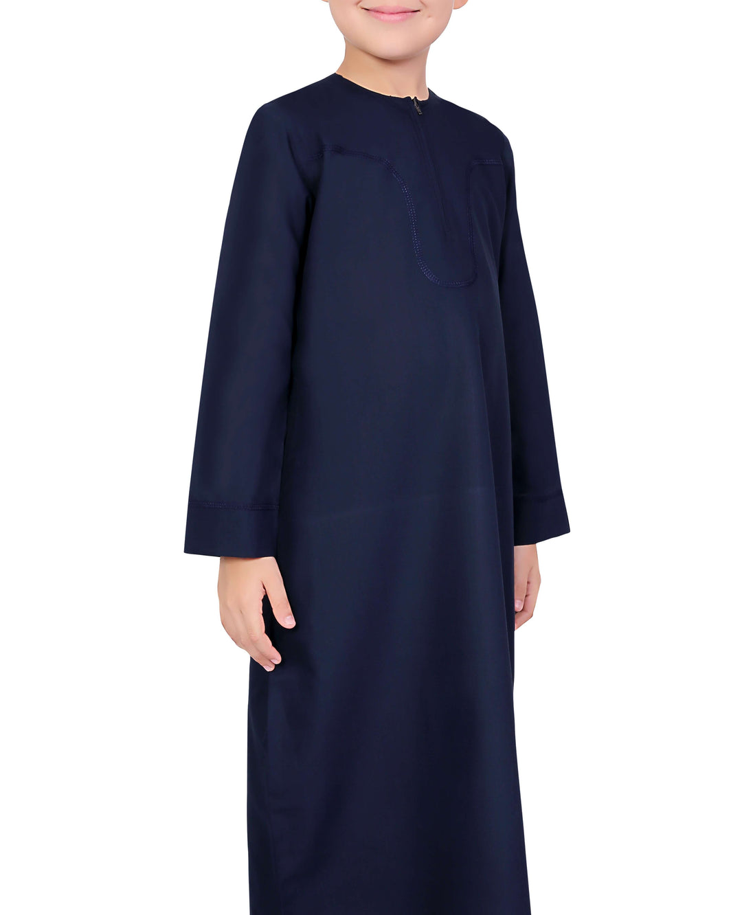 Mashroo Aplos Omani Kandoora for Kids & Boys - Navy Blue
