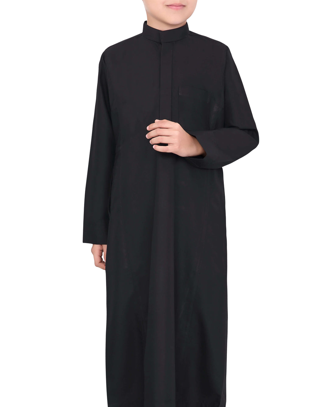 Mashroo Aplos Saudi Kandoora for Kids & Boys - Black