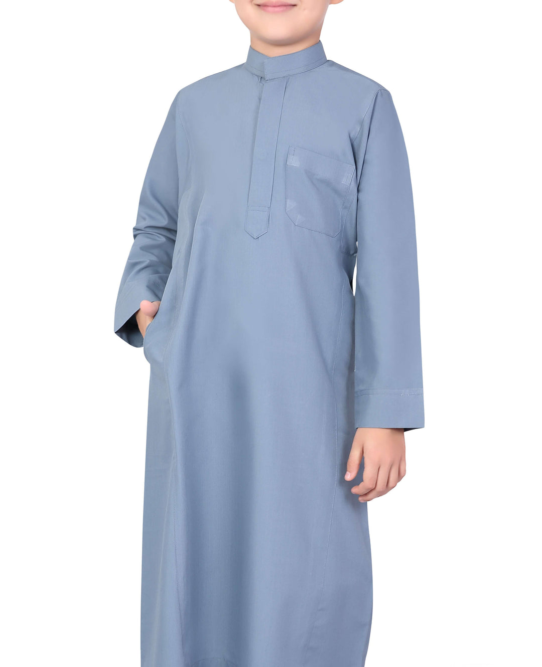 Mashroo Aplos Saudi Kandoora for Kids & Boys - Powder Blue