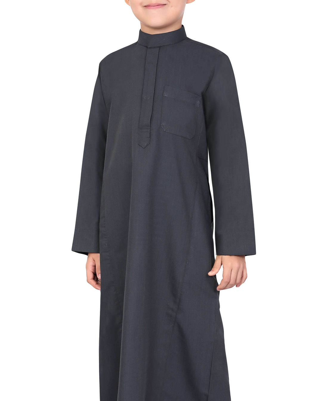 Mashroo Aplos Saudi Kandoora for Kids & Boys - Grey