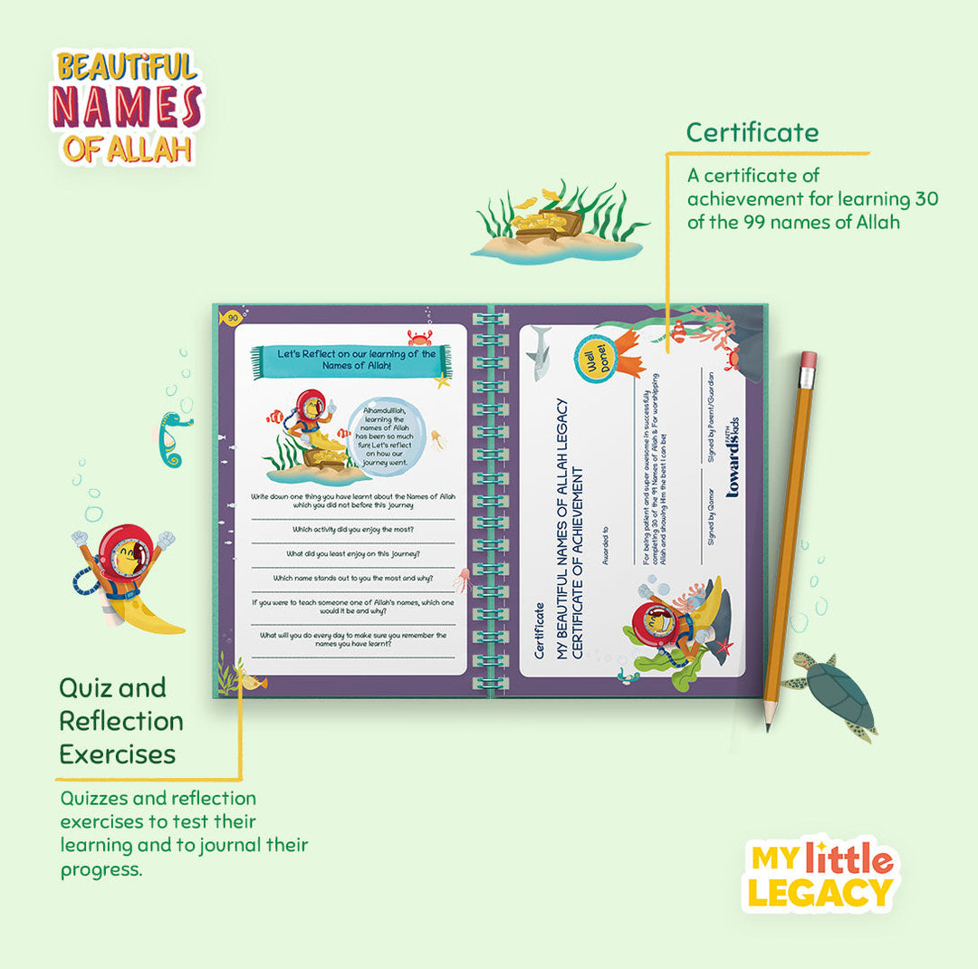 Beautiful Names of Allah (Kids Journal & Activity Book) by Towards Faith