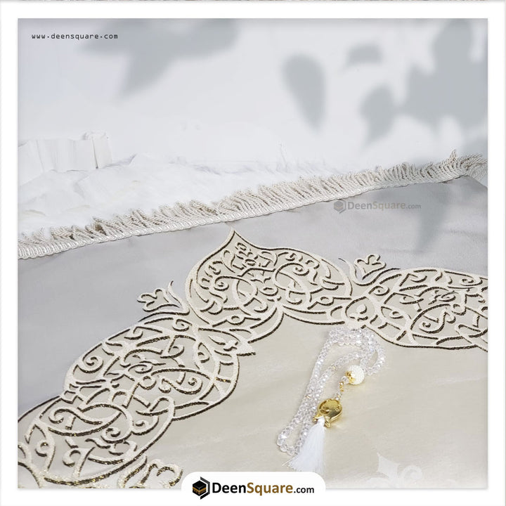 Turkish Royal Prayer Mat and Tabseeh Gift Box