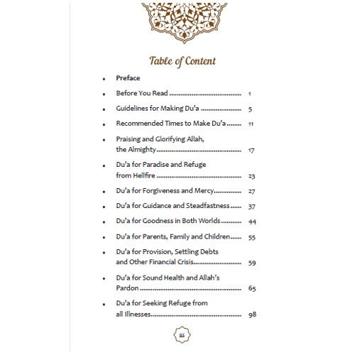 Excellent Supplications For Everyday Life