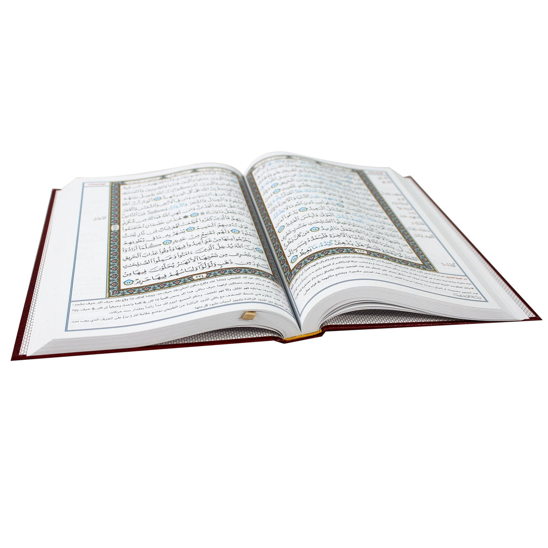Quran WITH SURAH MARKING ON THE PAGES (25x35 cm) 4 Color - المصحف المفهرس جوامعي أبيض