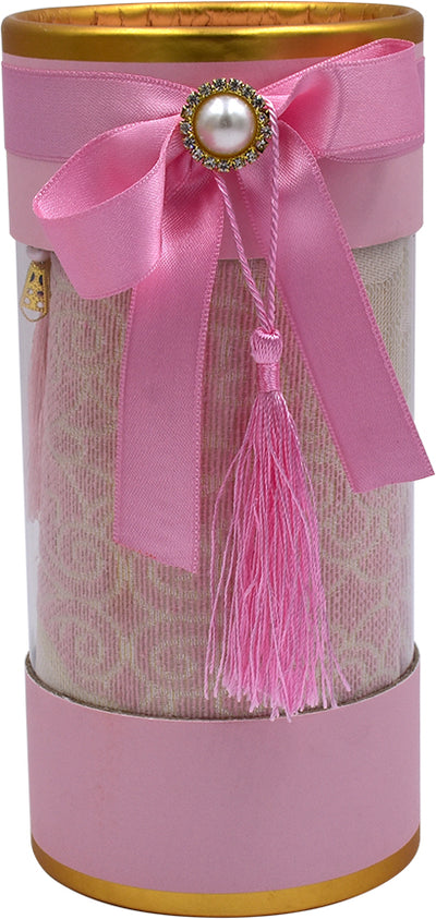 Prayer Rug & Tasbeeh with transparent round box - سجادة صلاة وسبحة مع علبة دائري شفاف