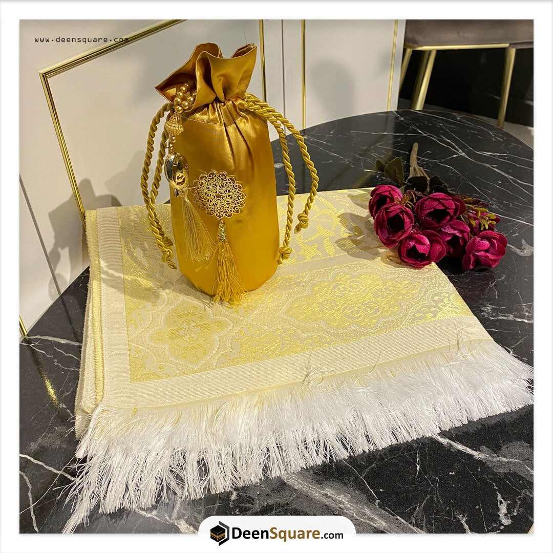 Prayer Rug & Matching Tasbeeh with Pouch
