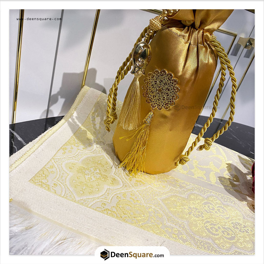 Prayer Rug & Matching Tasbeeh with Pouch