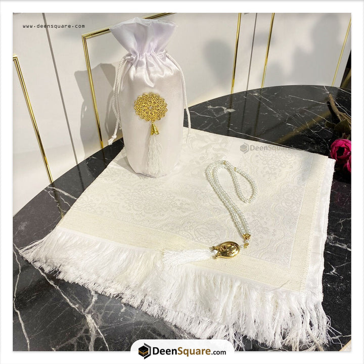 Prayer Rug & Matching Tasbeeh with Pouch