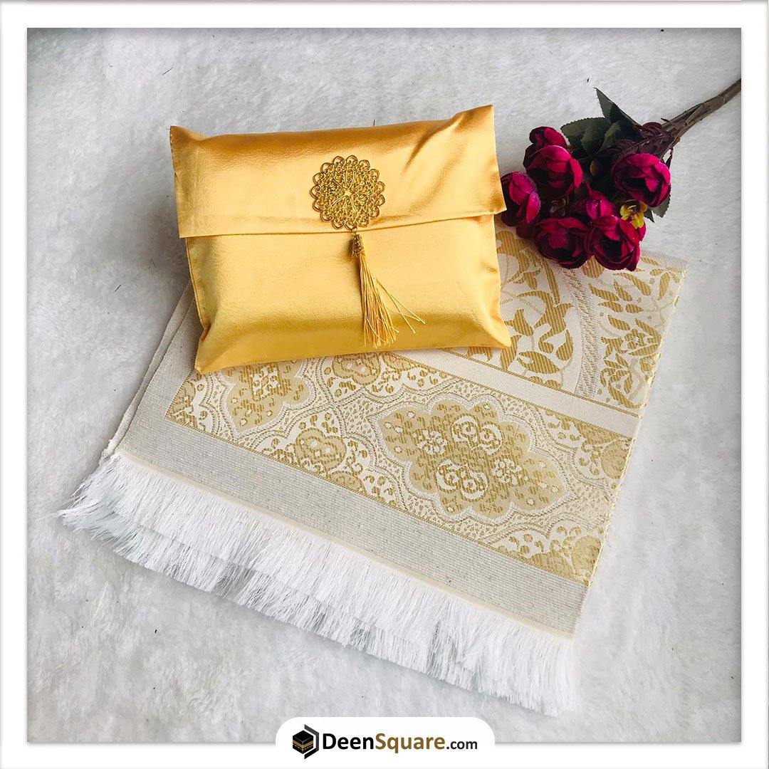 Prayer Mat Rug with Pouch (Various Colours) - Sajjadah