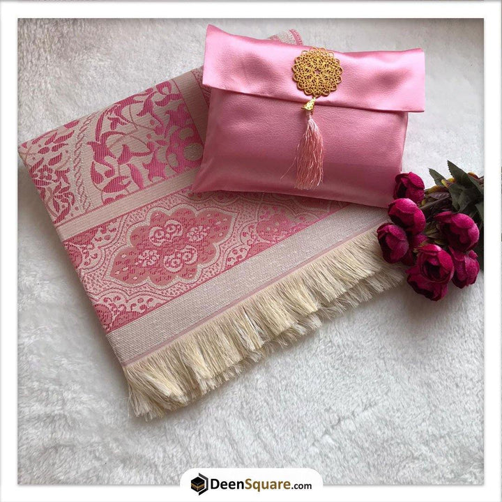 Prayer Mat Rug with Pouch (Various Colours) - Sajjadah