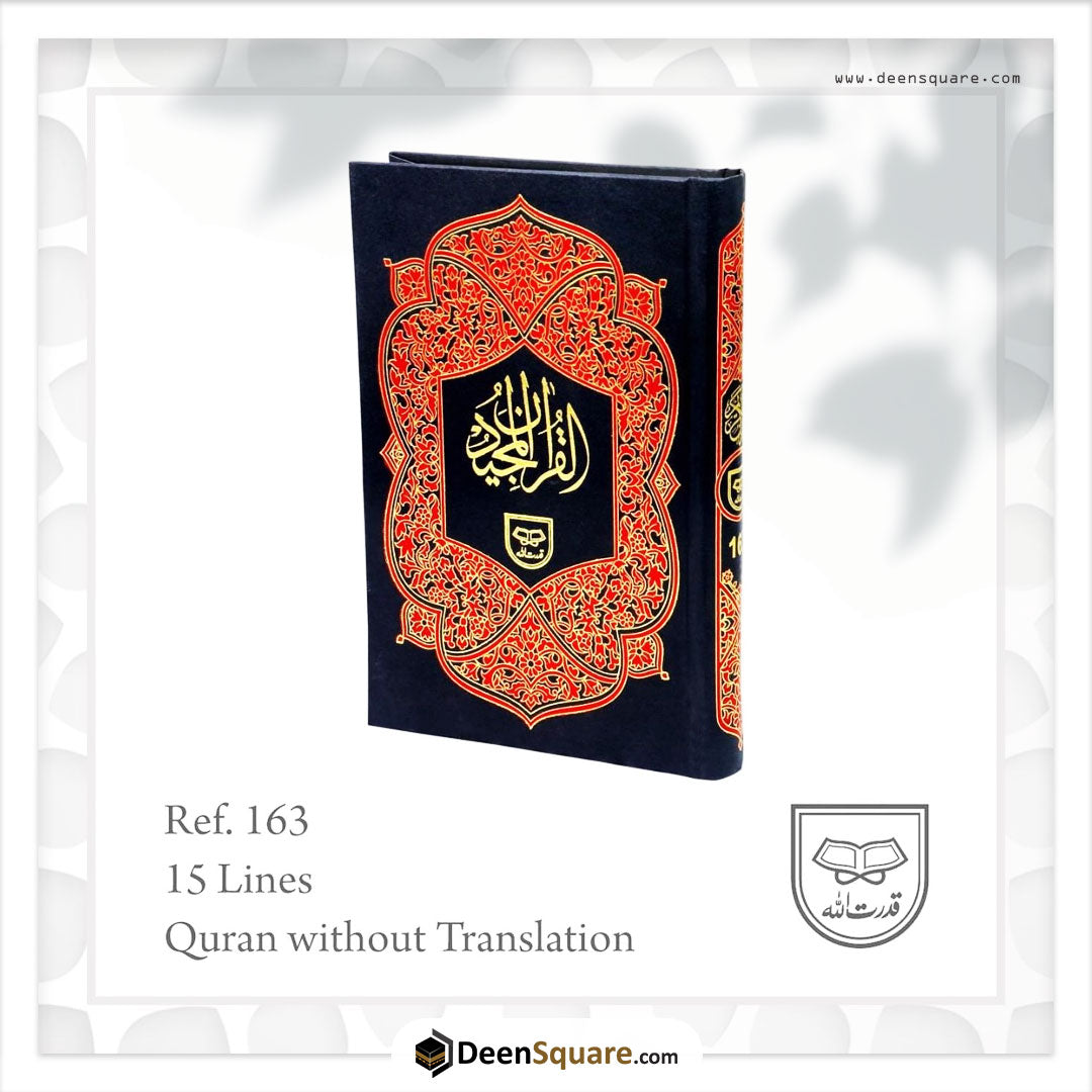 Quran 16 lines Medium Size Ref 163 (Indo Pak Script )