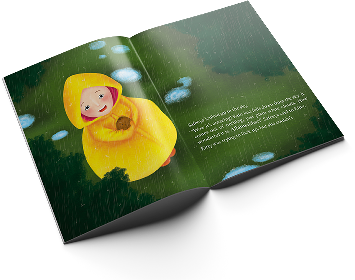 Safeeya & Kitty: Playing in the Rain