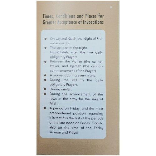 Prime Invocations Ad-Dua’a Al-Mustaja’ab from The Qur’aan & As Sunnah