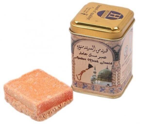 Hemani Solid Perfume Jamid - Amber 25gm Tin