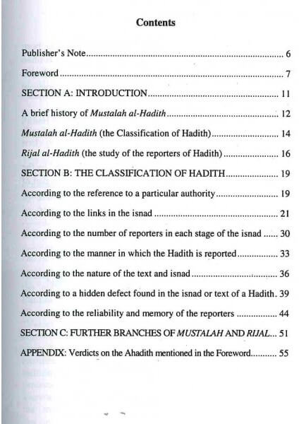 An Introduction to the Science of Hadith