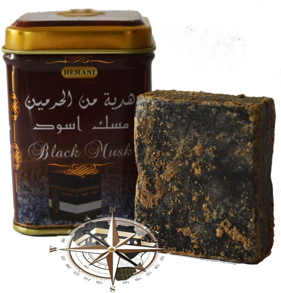 Hemani Solid Perfume Jamid - Black Musk 25g Tin