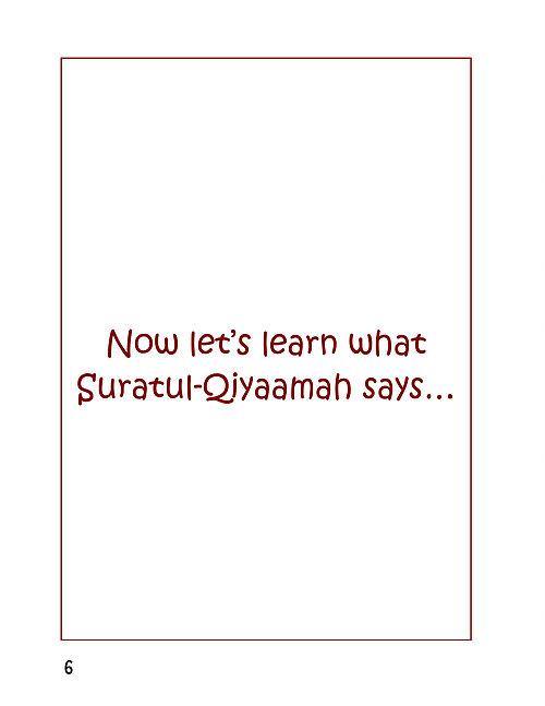 A Child's Tafseer Book 3 Suratul Qiyaamah (The Resurrection)