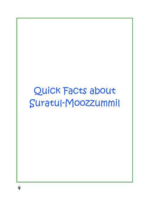 A Child's Tafseer Book 5 Suratul Moozzummil (Folded in Garments)