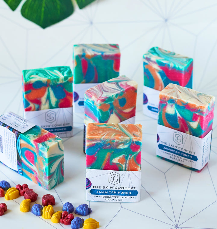 Handmade Premium Soap Bar- Jamaican Punch- The Skin Concept