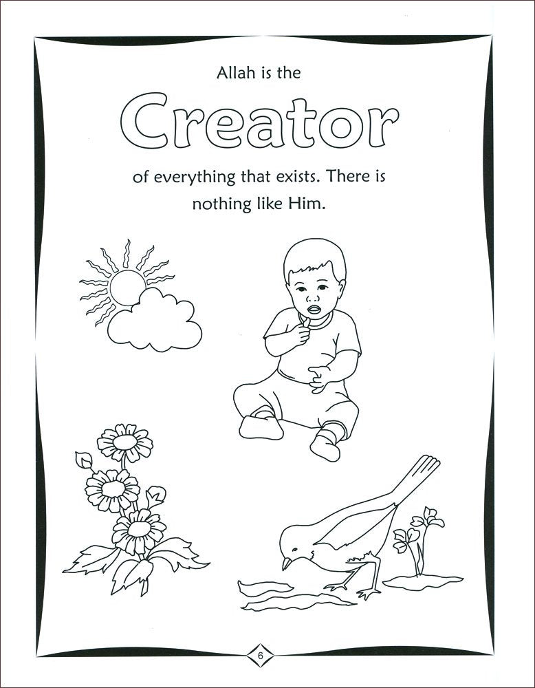 Five Pillars of Islam: Colour and Learn