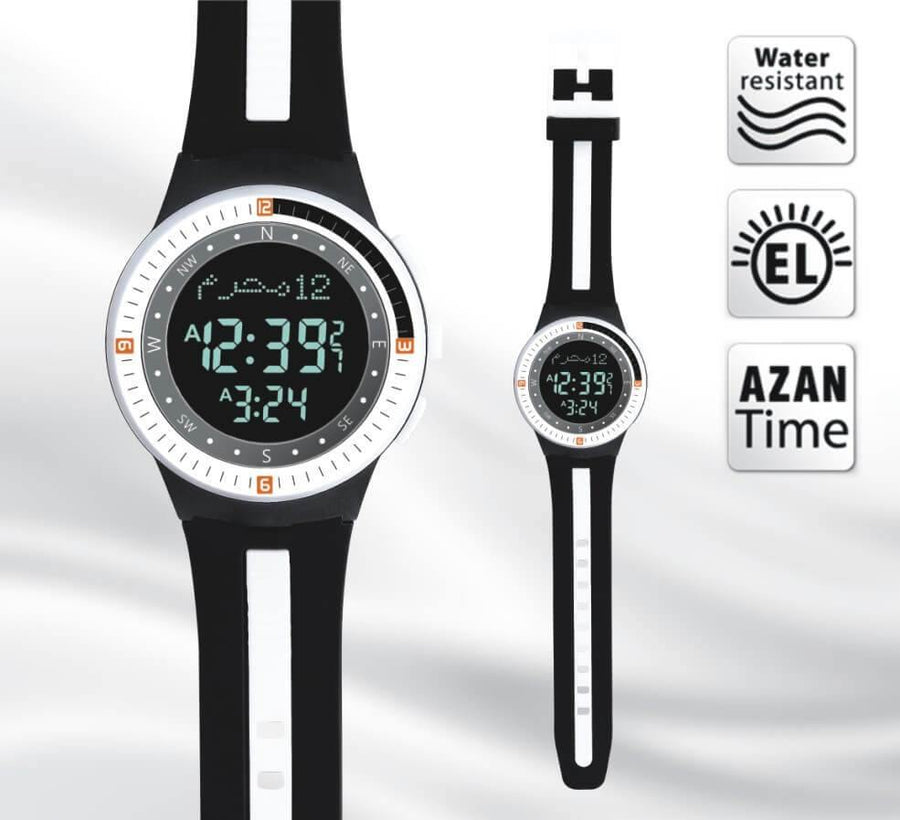 Al Harameen Azan Watch HA-6505BWB