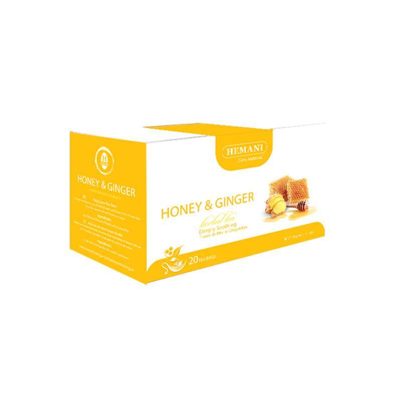 Hemani Honey & Ginger Herbal Tea - DeenSquare.com