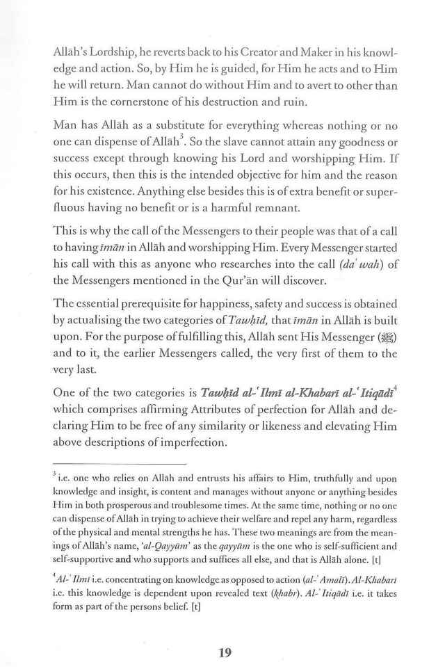 Tawhid Of Allah's Most Beautiful Names & Lofty Attributes