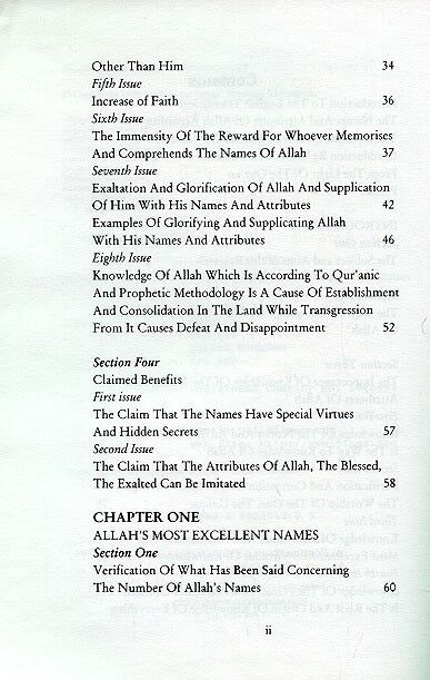 The Names and Attributes of Allah According to the Doctrine of Ahlul Sunnah w'al Jama'aa