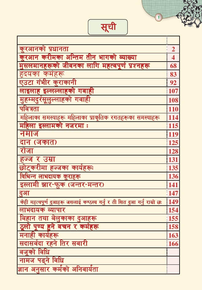 Nepali: An Explanation of the last tenth of the noble Quran