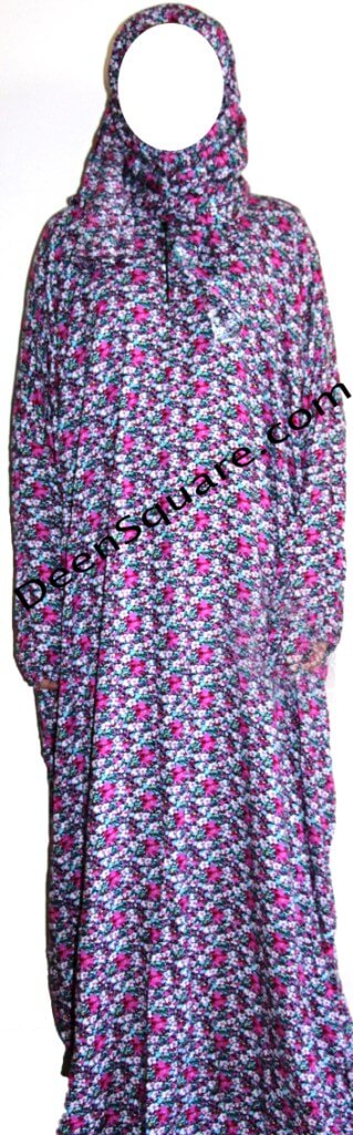 One Piece Floral Prayer Gown for Women