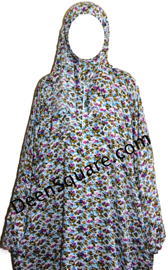One Piece Floral Prayer Gown for Women