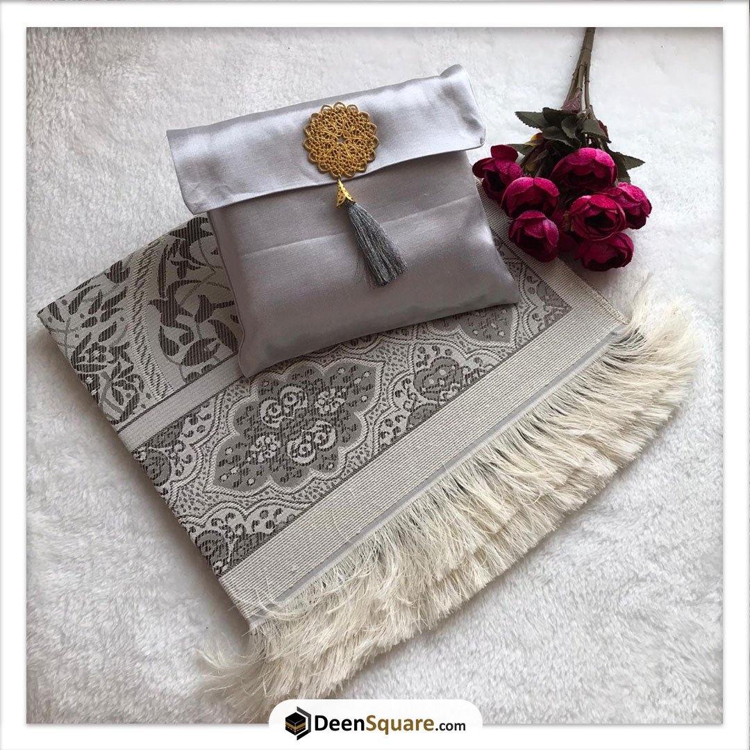 Prayer Mat Rug with Pouch (Various Colours) - Sajjadah
