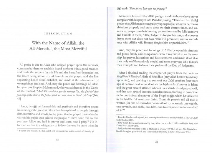 Description of the Prophet’s Prayer by Imam Nasir Al-Din Albani
