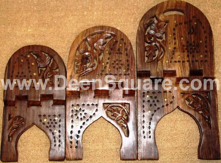 Wooden Quran Holder (Rihal) - Available in Multiple Sizes