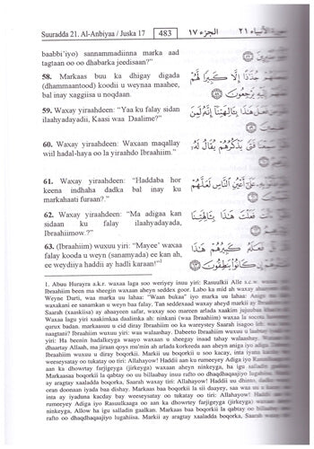 Noble Quran in Somali