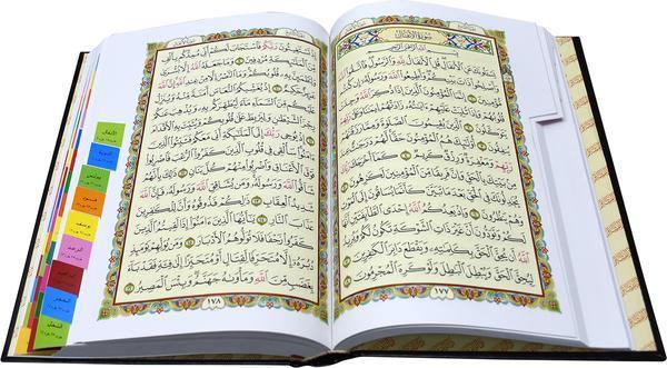 Quran with Surah Marking on the pages -  17 x 24 cm