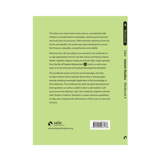 Islamic Studies Workbook 4 - Learn about Islam Series by Safar Publications