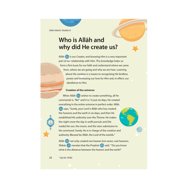 Islamic Studies Textbook 6 - Learn about Islam Series by Safar Publications