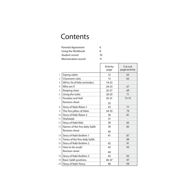 Islamic Studies Workbook 1 - Learn about Islam Series by Safar Publications