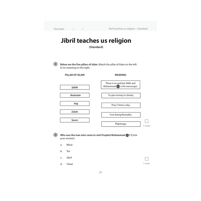 Islamic Studies Workbook 2 - Learn about Islam Series by Safar Publications