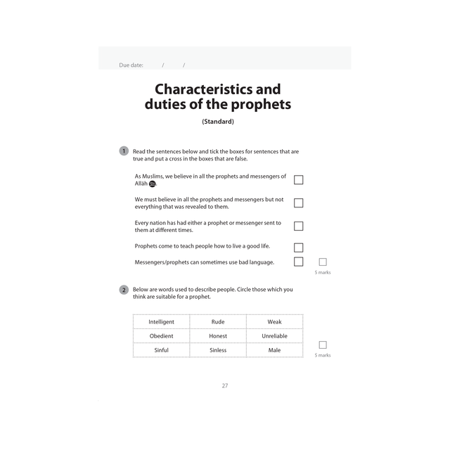 Islamic Studies Workbook 4 - Learn about Islam Series by Safar Publications