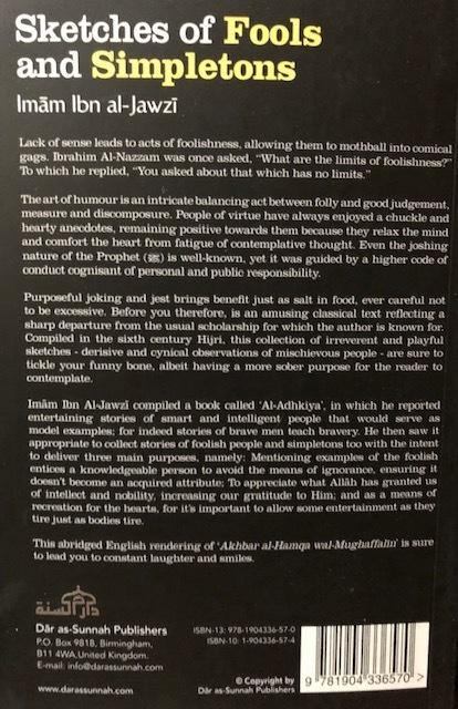 Sketches Of Fools And Simpletons By Imam Ibn Al-jawzi