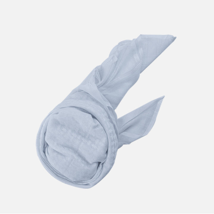 Stitched Hamdaniya Shemagh (Ghatra) White