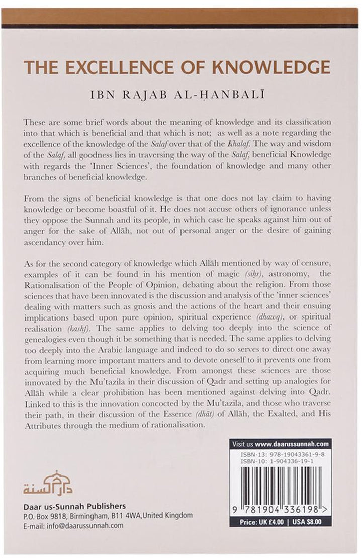 The Excellence of Knowledge