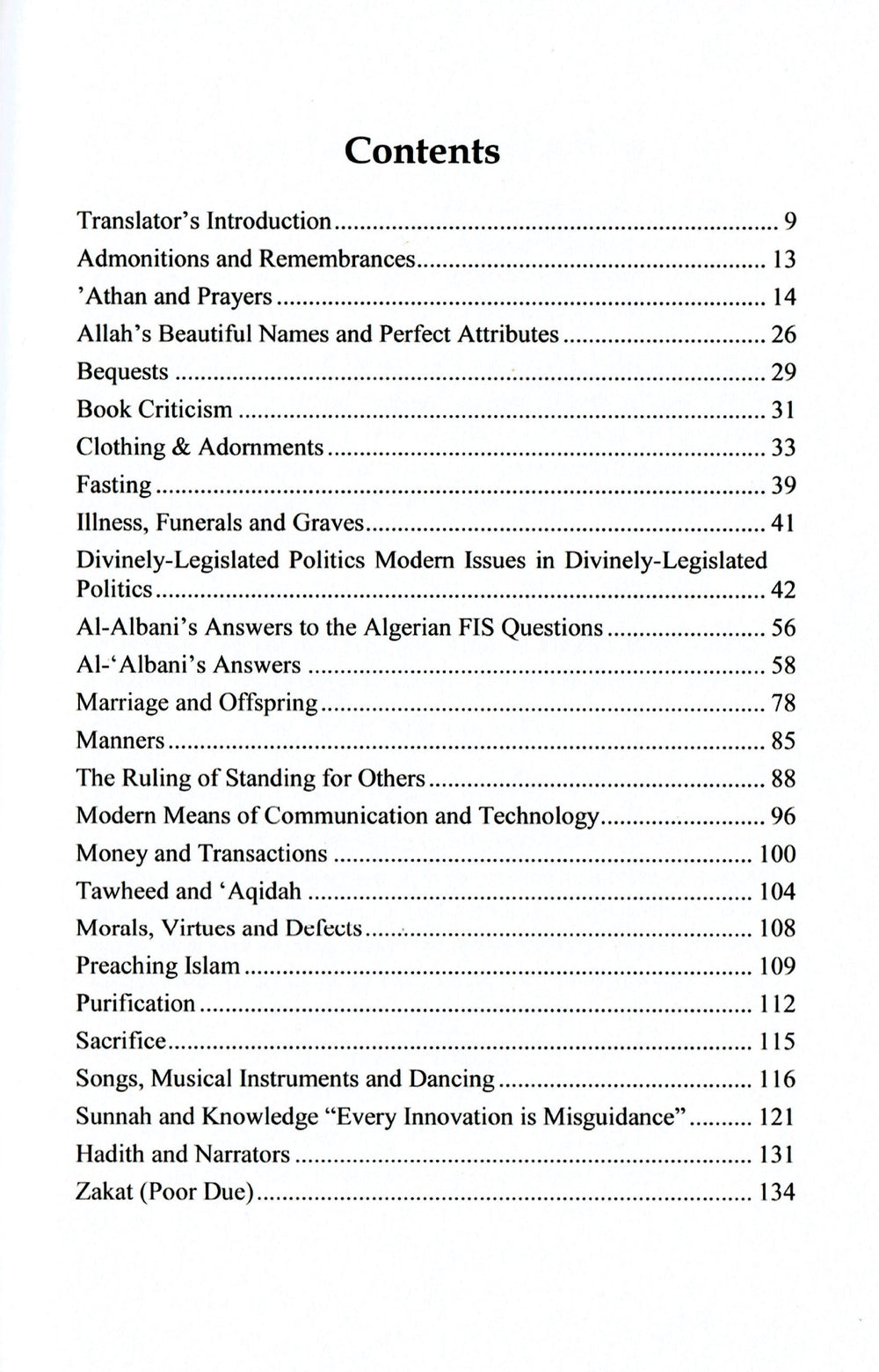 The Fatwas Of Imam Al-Albani Regarding Fiqh, Creed & Transactions